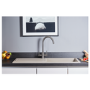 Single Bowl Inset Beige Composite Kitchen Sink with Reversible Drainer - Essence