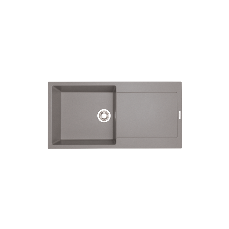 Single Bowl Inset Grey Granite Kitchen Sink 1000mm - Essence