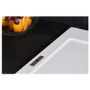 Single Bowl Inset White Granite Kitchen Sink with Reversible Drainer - Essence
