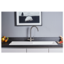 Single Bowl Inset White Granite Kitchen Sink with Reversible Drainer - Essence