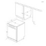 Refurbished Candy RapidO' CF3E53E0W-80 13 Place Freestanding Dishwasher