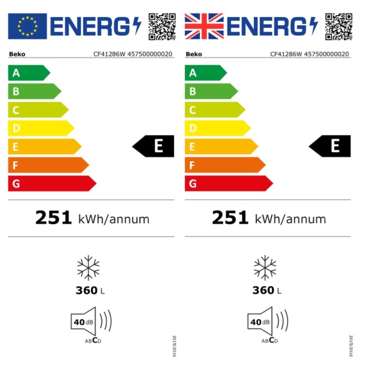 Beko 360 Litre Freestanding Chest Freezer - White