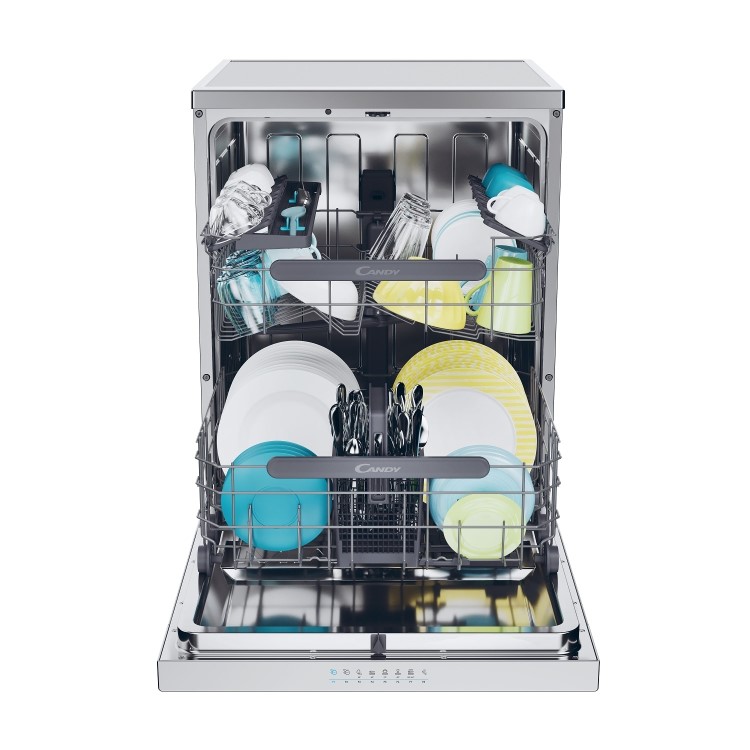 Refurbished Candy Rapido CF5C7F0X 15 Place Freestanding Dishwasher Stainless Steel
