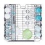 Refurbished Candy Rapido CF5C7F0X 15 Place Freestanding Dishwasher Stainless Steel