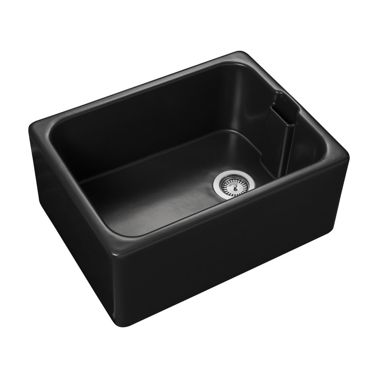 Box Opened Rangemaster Farmhouse Belfast Single Bowl Anthracite Grey Ceramic Kitchen Sink