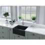 Box Opened Rangemaster Farmhouse Belfast Single Bowl Anthracite Grey Ceramic Kitchen Sink