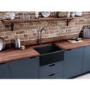 Box Opened Rangemaster Farmhouse Belfast Single Bowl Anthracite Grey Ceramic Kitchen Sink