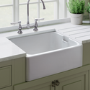 Rangemaster Belfast Single Bowl White Ceramic Kitchen Sink