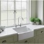 Rangemaster Belfast Single Bowl White Ceramic Kitchen Sink