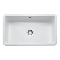 Rangemaster Farmhouse Single Bowl Belfast White Ceramic Kitchen Sink