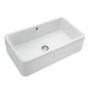 Rangemaster Farmhouse Single Bowl Belfast White Ceramic Kitchen Sink