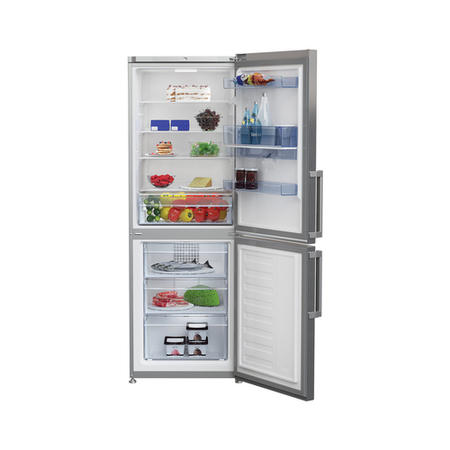Refurbished Beko CFP1675DX Freestanding 303 Litre 60/40 Fridge Freezer Stainless Steel