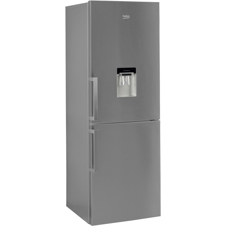 Refurbished Beko CFP1675DX Freestanding 303 Litre 60/40 Fridge Freezer Stainless Steel
