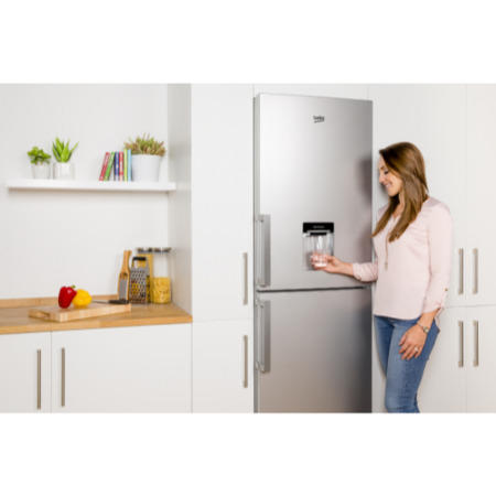 Beko CFP1691DS 191x60cm Frost Free Freestanding Fridge Freezer With Non-plumbed Water Dispenser