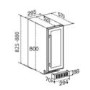Refurbished CDA CFWC304SS Freestanding 19 Bottle Single Zone Under Counter Wine Cooler Stainless Steel