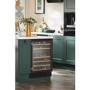 CDA 46 Bottle Capacity Dual Zone 60cm Freestanding Under Counter Wine Cooler - Black Glass