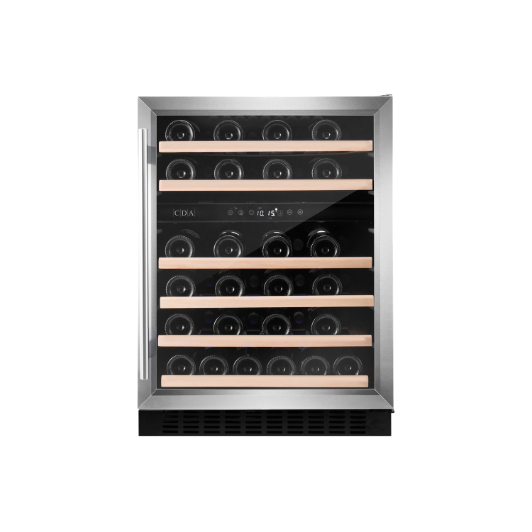 Refurbished CDA CFWC604SS Freestanding 46 Bottle Dual Zone Under Counter Wine Cooler Stainless Steel