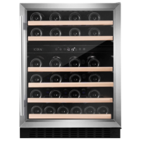 CDA 46 Bottle Cpactity Dual Zone Freestanding 60cm Under Counter Wine Cooler - Stainless Steel CDA 46 Bottle Cpactity Dual Zone Freestanding 60cm Under Counter Wine Cooler - Stainless Steel