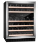 CDA 46 Bottle Cpactity Dual Zone Freestanding 60cm Under Counter Wine Cooler - Stainless Steel