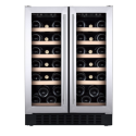 CFWC624SS CDA 40 Bottle Freestanding Under Counter Wine Cooler Dual Zone 60cm Wide 82cm Tall - Stainless Steel