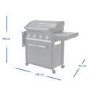 Campingaz 4 Series Premium S - 4 Burner Gas BBQ Grill with Side Burner - Grey