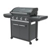 Campingaz CG2000037286 4 Series Premium S - 4 Burner Gas BBQ Grill with Side Burner - Grey  
