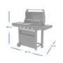 Refurbished Campingaz 4 Series Select S - 4 Burner Gas BBQ Grill with Side Burner - Grey