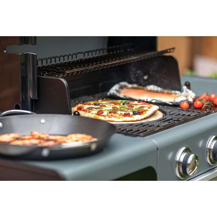 Refurbished Campingaz 4 Series Select S - 4 Burner Gas BBQ Grill with Side Burner - Grey