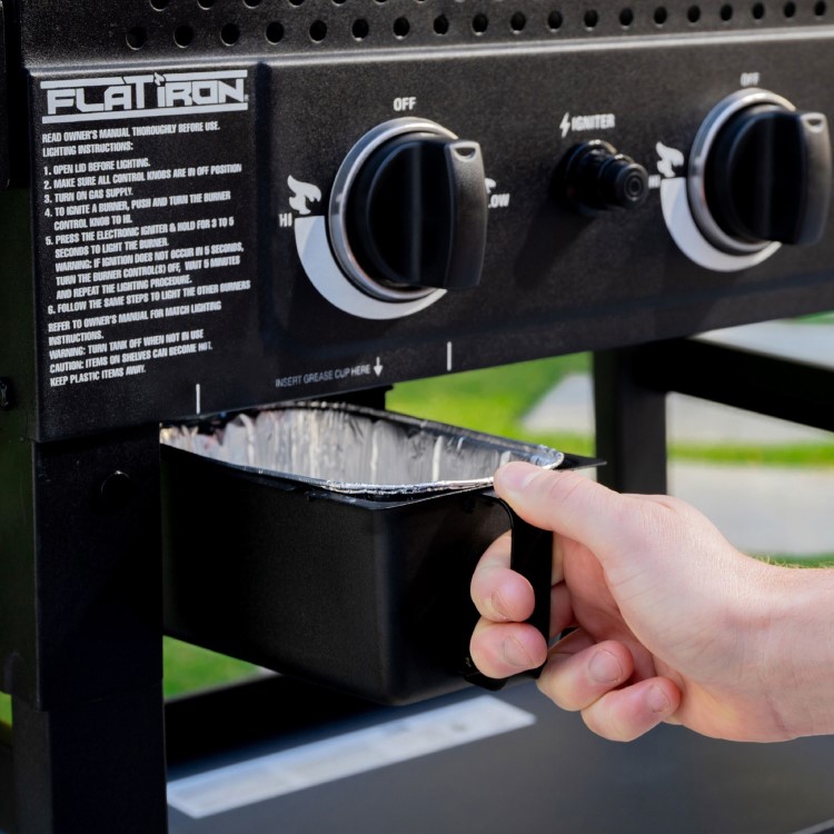 Char-Griller 3 Burner Flat Iron Gas Griddle