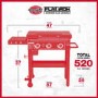 Char-Griller 3 Burner Flat Iron Gas Griddle
