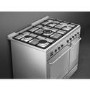 Refurbished Smeg CG92PX9 90cm Dual Fuel Range Cooker Stainless Steel