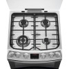 AEG 60cm Double Oven Gas Cooker With Lid - Stainless Steel