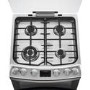 AEG 60cm Gas Cooker with Lid - Stainless Steel