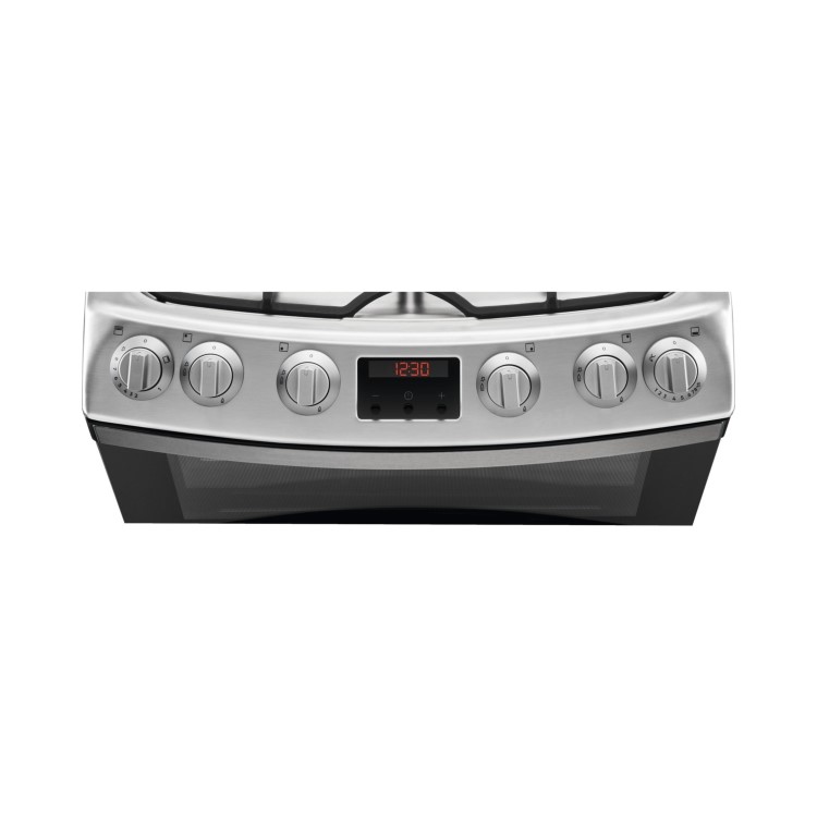 AEG 60cm Gas Cooker with Lid - Stainless Steel
