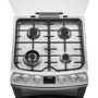 AEG 60cm Gas Cooker with Lid - Stainless Steel