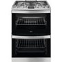 AEG CGB6133CCM 60cm Double Oven Gas Cooker With Lid - Stainless Steel