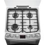 AEG CGB6133CCM 60cm Double Oven Gas Cooker With Lid - Stainless Steel