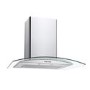 Candy 60cm Curved Glass Cooker Hood - Stainless Steel