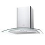 Candy 60cm Chimney Cooker Hood With Curved Glass Canopy - Stainless Steel