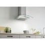 Candy 60cm Chimney Cooker Hood With Curved Glass Canopy - Stainless Steel