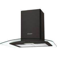 Candy CGM70NN 70cm Cooker Hood With Curved Glass Canopy - Black