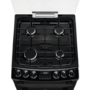 AEG 55cm Gas Cooker with Lid - Black