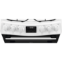 AEG 55cm Gas Cooker with Lid - White