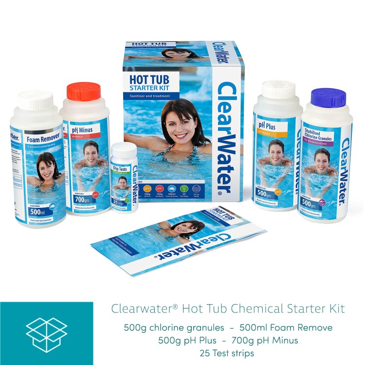GRADE A1 - Clearwater Hot Tub Chemical Starter Kit