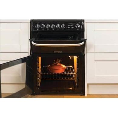 Hotpoint CH60DHKF Harrogate Double Oven 60cm Dual Fuel Cooker - Black