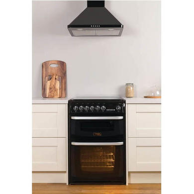 Hotpoint CH60DHKF Harrogate Double Oven 60cm Dual Fuel Cooker - Black