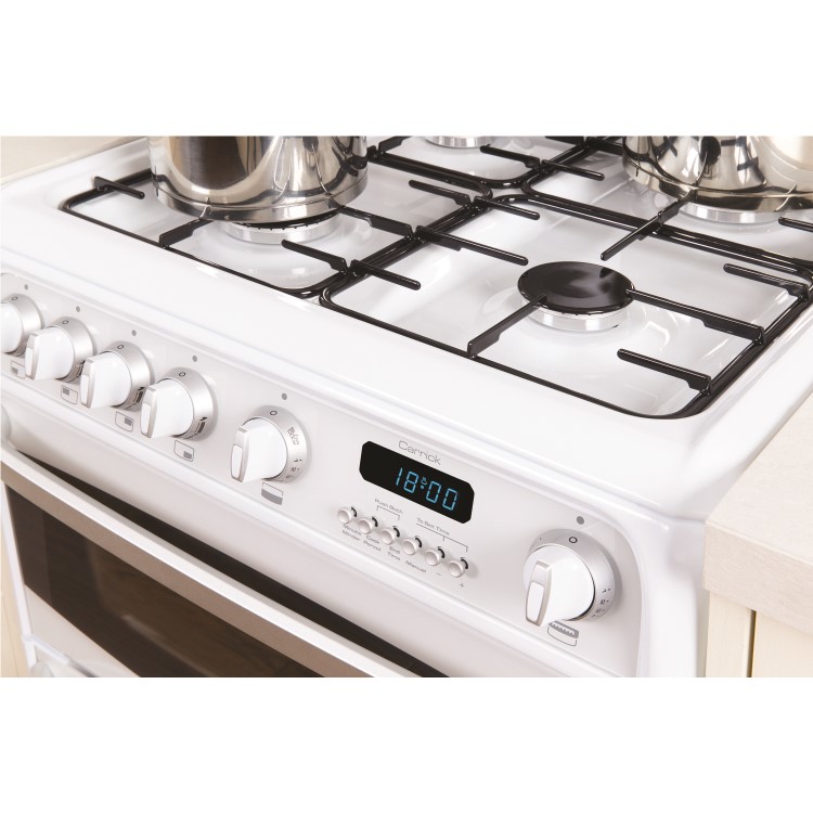 Hotpoint CH60DHWFS Harrogate Double Oven 60cm Dual Fuel Cooker - White