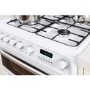 Hotpoint Harrogate 60cm Double Oven Dual Fuel Cooker with Lid - White