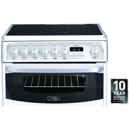 Hotpoint CH60EKW Kendal Double Oven 60cm Electric Cooker with Ceramic Hob - White