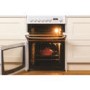Refurbished Hotpoint CH60GCIW Carrick 60cm Gas Cooker with Double Oven White